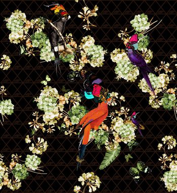 绣球花印花华亿平台图片