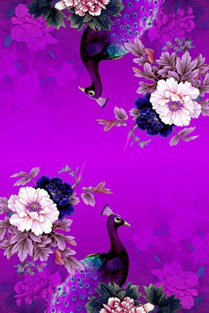 孔雀印花华亿平台图片