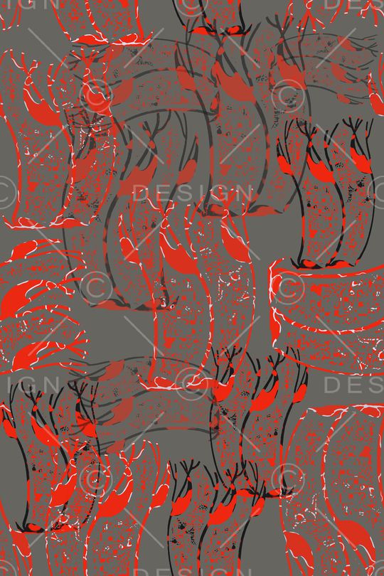 秋冬华亿平台印花华亿平台图片