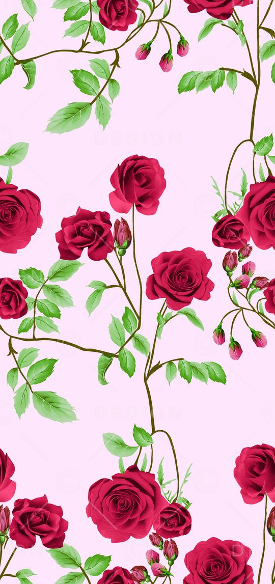 月季花印花华亿平台图片