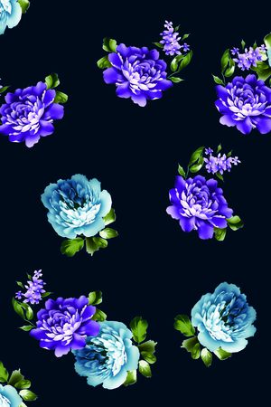 月季花印花华亿平台图片