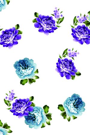 月季花印花华亿平台图片