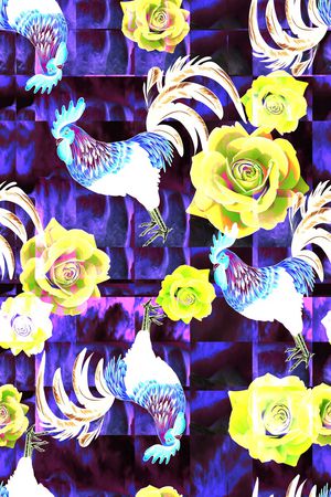 玫瑰花印花华亿平台图片