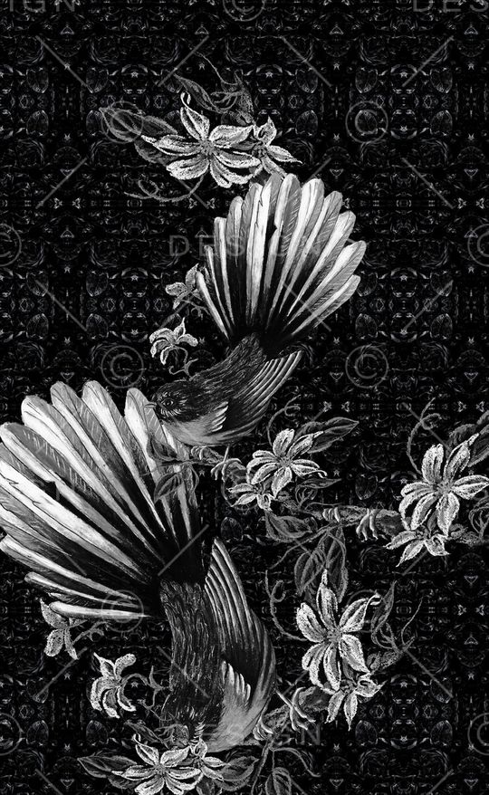 黑白华亿平台印花华亿平台图片