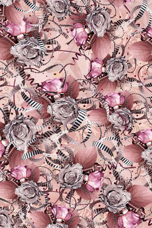 古典花纹印花华亿平台图片