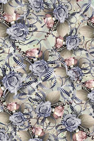 古典花纹印花华亿平台图片