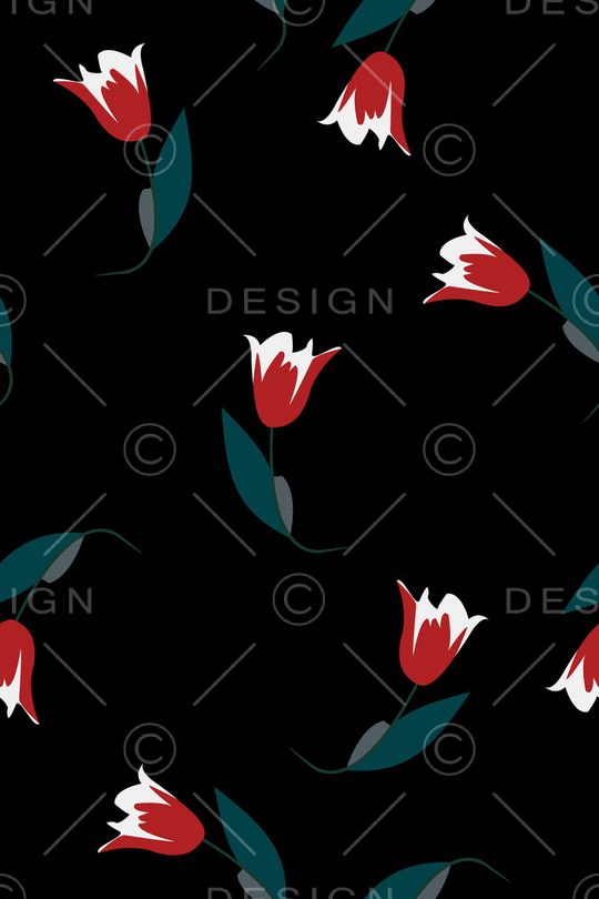 郁金香印花华亿平台图片