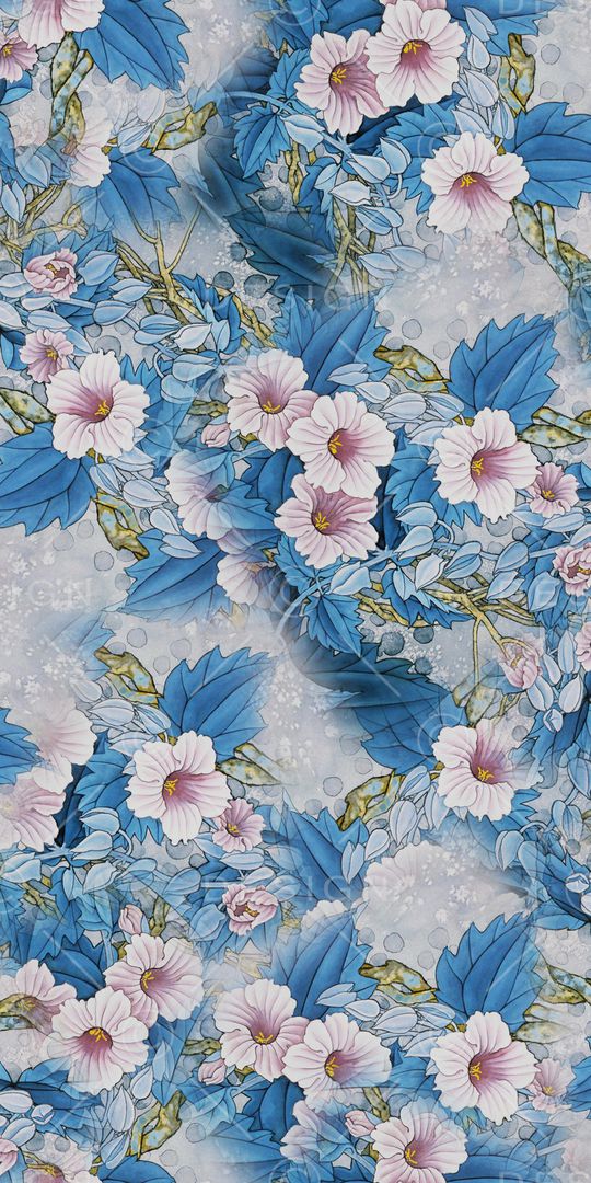 水彩花卉印花华亿平台图片