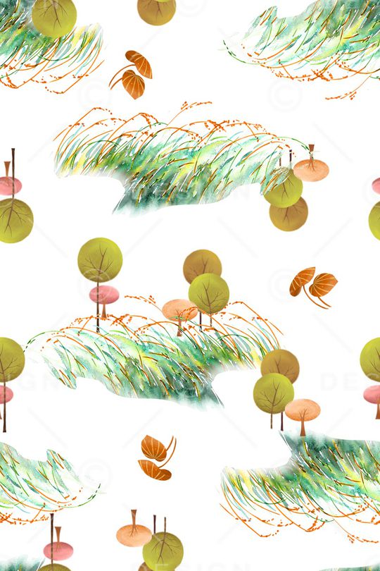 植物印花华亿平台图片