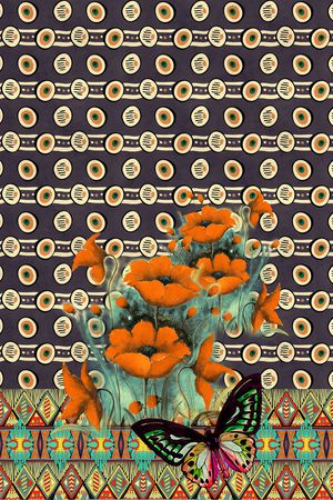 民族风印花华亿平台图片