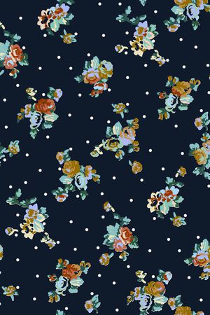 小碎花印花华亿平台图片