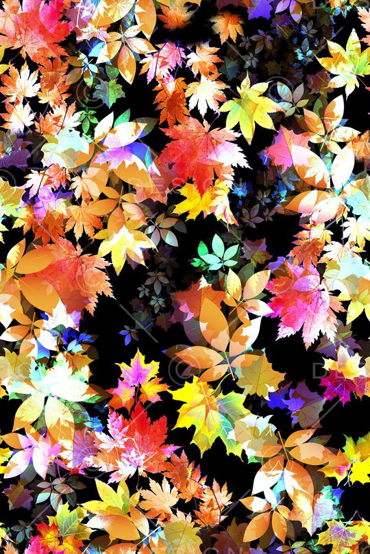 绿植树叶印花华亿平台图片