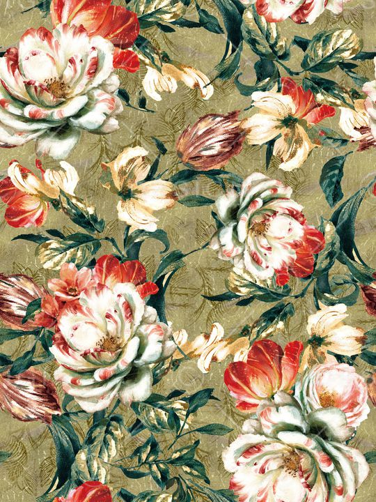 植物印花华亿平台图片