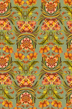 手绘花卉印花华亿平台图片