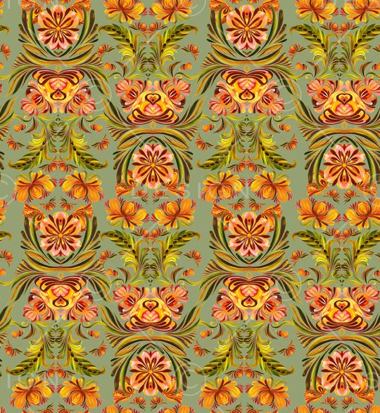 手绘花卉印花华亿平台图片