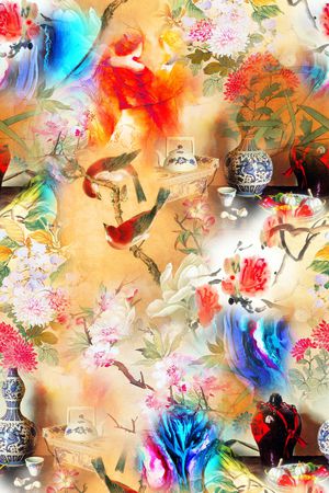 小碎花印花华亿平台图片