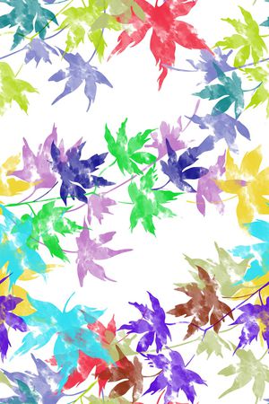 枫叶印花华亿平台图片