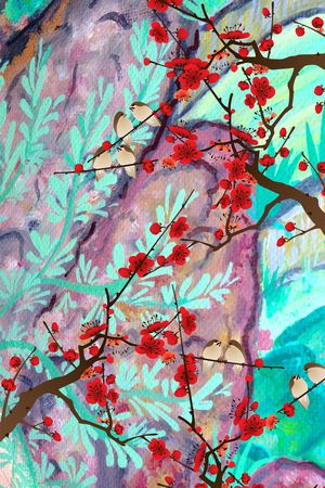 胸前独幅印花华亿平台图片