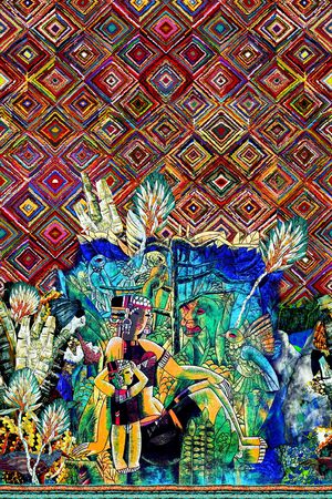 民族风印花华亿平台图片