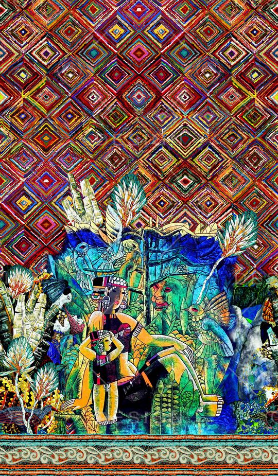 民族风印花华亿平台图片