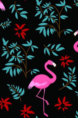 火烈鸟印花华亿平台图片