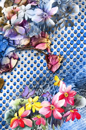 胸前独幅印花华亿平台图片