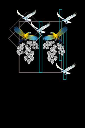 鸟印花华亿平台图片