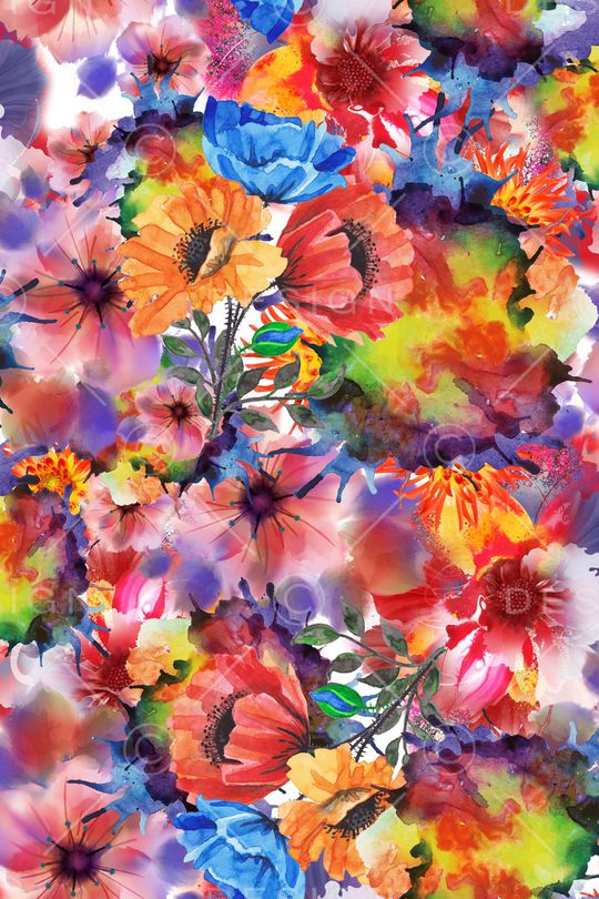 泼墨印花华亿平台图片