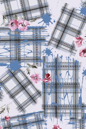 线条印花华亿平台图片