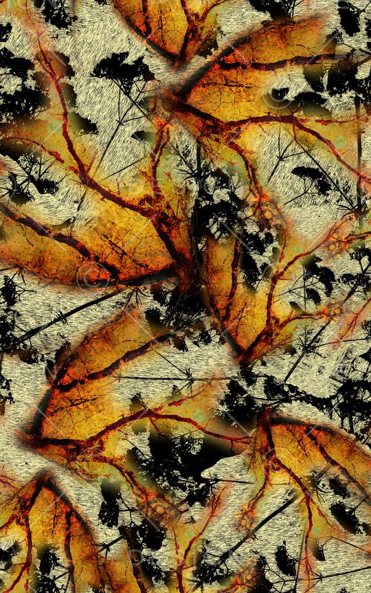 朦胧花卉印花华亿平台图片