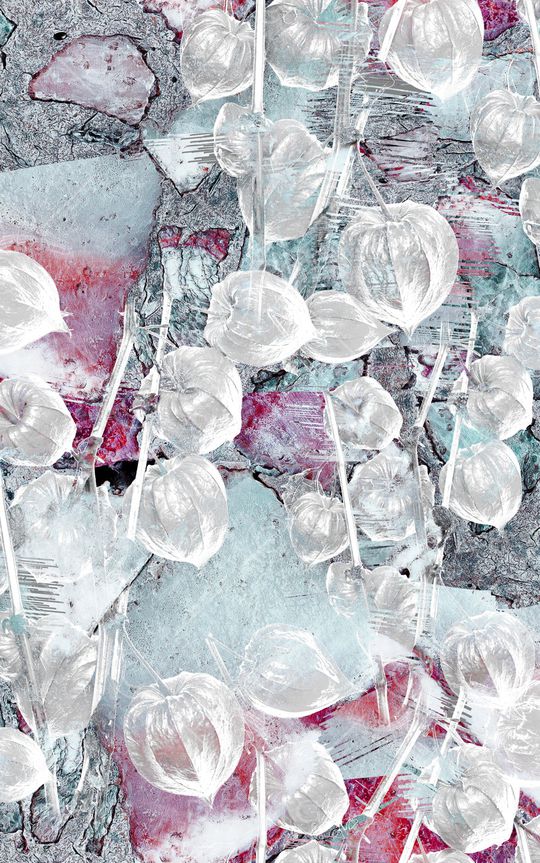 水彩花卉印花华亿平台图片