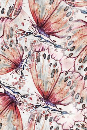 朦胧花卉印花华亿平台图片