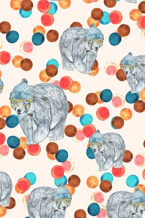 卡通动物印花华亿平台图片