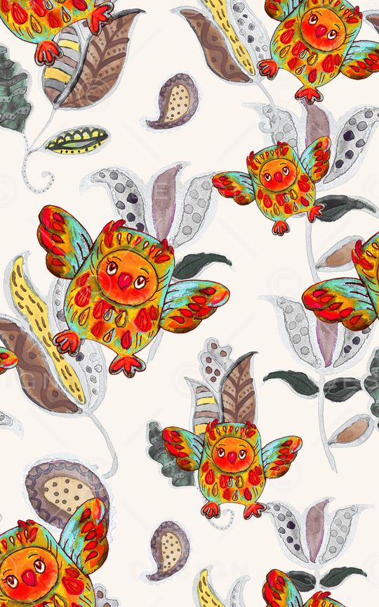 卡通动物印花华亿平台图片