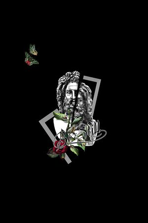 男装印花华亿平台图片