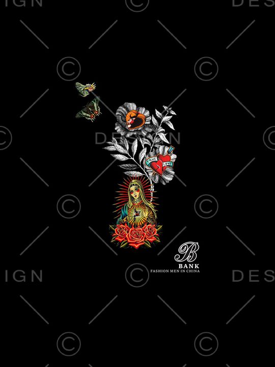 男装印花华亿平台图片