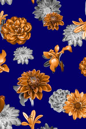 菊花印花华亿平台图片