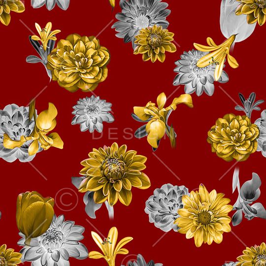 菊花印花华亿平台图片