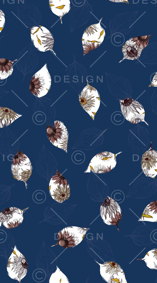 向日葵印花华亿平台图片