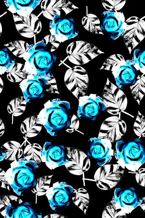 彩底花卉印花华亿平台图片