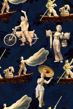 人物印花华亿平台图片