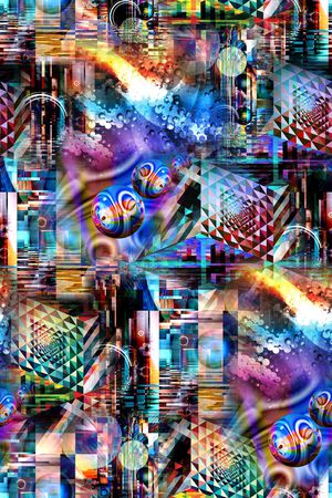 抽象印花华亿平台图片