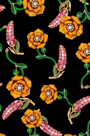 迪拜花卉印花华亿平台图片