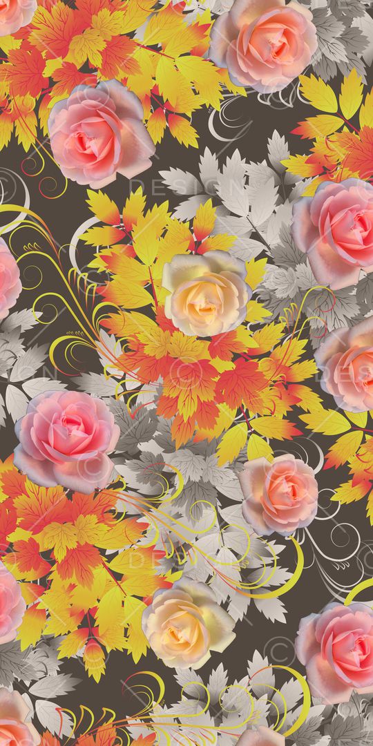 迪拜花卉印花华亿平台图片