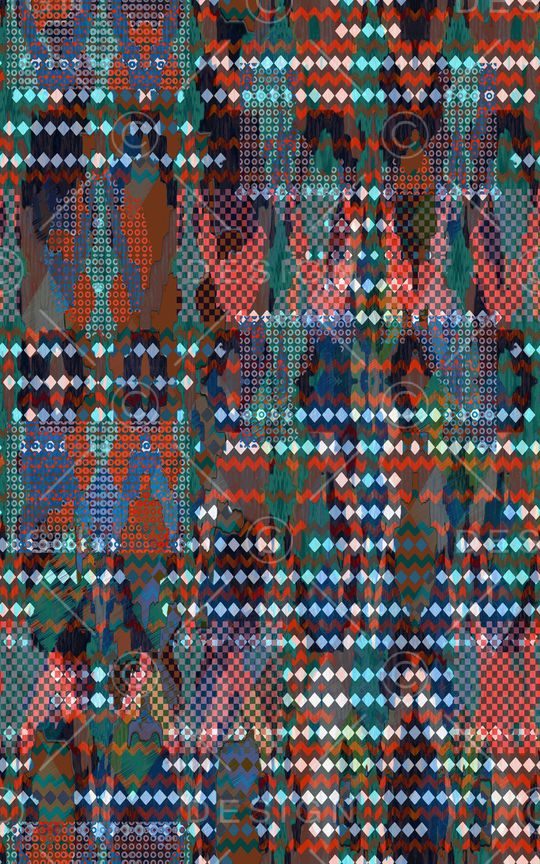 古典花纹印花华亿平台图片