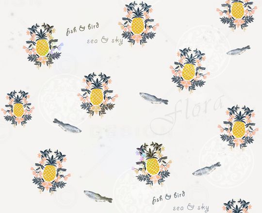 几何花卉印花华亿平台图片