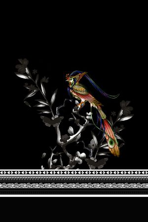 鸟印花华亿平台图片