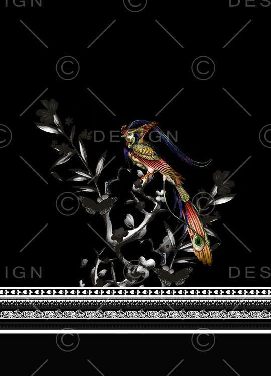 鸟印花华亿平台图片