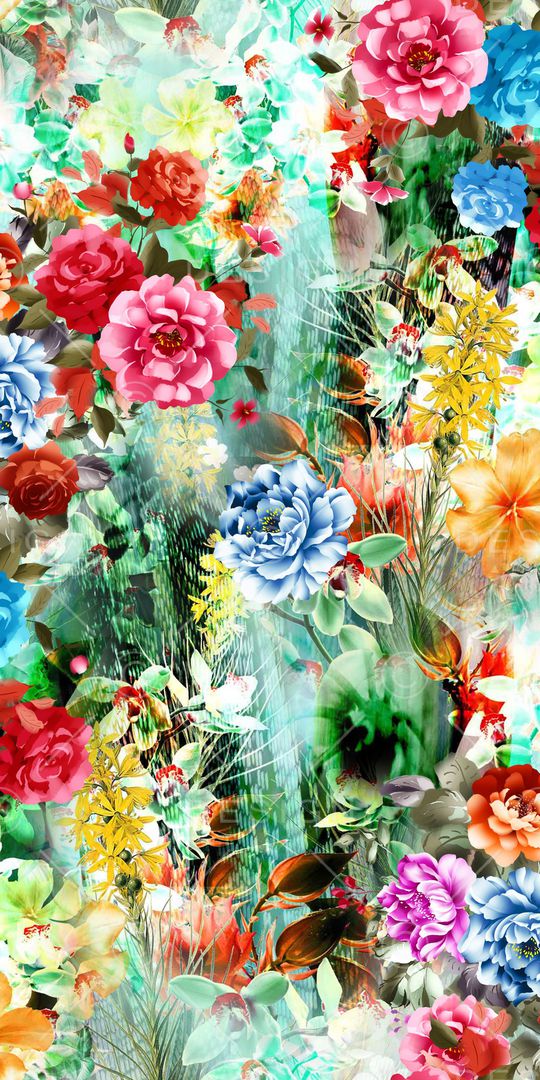 鲜花印花华亿平台图片