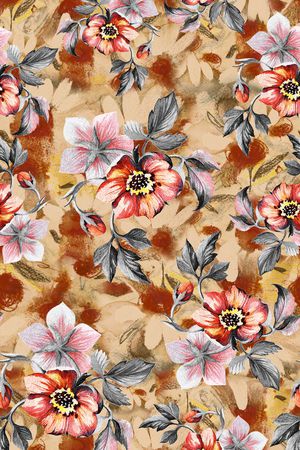 小碎花印花华亿平台图片